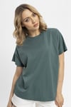 Kadın Bisiklet Yaka Oversize T-Shirt 240161 -
