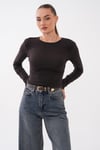 Kadın Bisiklet Yaka Ribana Kısa Badi 265082 -