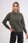 Kadın Bisiklet Yaka Selanik Örme Sweatshirt 245221 -