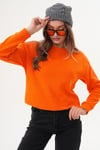 Kadın Bisiklet Yaka Selanik Örme Sweatshirt 255010 -