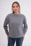 Kadın Bisiklet Yaka Selanik Örme Sweatshirt 245221 -
