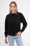 Kadın Bisiklet Yaka Selanik Örme Sweatshirt 255010 -