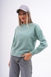 Kadın Bisiklet Yaka Selanik Örme Sweatshirt 255010 -