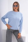 Kadın Bisiklet Yaka Selanik Örme Sweatshirt 255010 -