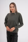 Kadın Bisiklet Yaka Selanik Örme Sweatshirt 255010 -