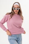 Kadın Bisiklet Yaka Selanik Örme Sweatshirt 255010 -