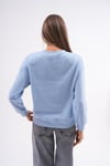 Kadın Bisiklet Yaka Selanik Örme Sweatshirt 255010 -