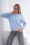 Kadın Bisiklet Yaka Selanik Örme Sweatshirt 255010 -
