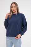 Kadın Bisiklet Yaka Selanik Örme Sweatshirt 245221 -