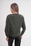 Kadın Bisiklet Yaka Selanik Örme Sweatshirt 255010 -