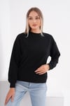 Kadın Bisiklet Yaka Selanik Örme Sweatshirt 255010 -