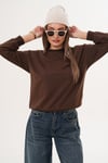 Kadın Bisiklet Yaka Sweatshirt 255263 -
