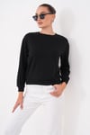 Kadın Bisiklet Yaka Sweatshirt 265189 -