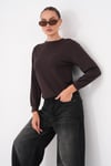 Kadın Bisiklet Yaka Sweatshirt 265189 -