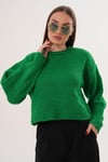 Kadın Bisiklet Yaka Triko Örme Kazak 255449 -