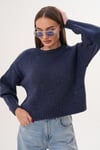 Kadın Bisiklet Yaka Triko Örme Kazak 255449 -