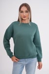 Kadın Bisiklet Yaka Üç İplik Oversize Sweatshirt 245075 -