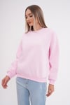 Kadın Bisiklet Yaka Üç İplik Oversize Sweatshirt 245075 -