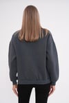 Kadın Bisiklet Yaka Üç İplik Oversize Sweatshirt 245075 -