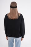 Kadın Bisiklet Yaka Üç İplik Oversize Sweatshirt 245075 -