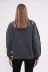 Kadın Bisiklet Yaka Üç İplik Oversize Sweatshirt 245075 -