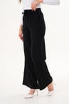 Kadın Bol Paça Triko Örme Pantolon 255166 -