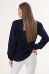 Kadın Ceylan Nakışlı Fular Detaylı Üç İplik Sweatshirt 255435 -