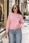 Kadın Ceylan Nakışlı İki İplik Sweatshirt 265112 -