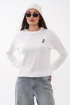 Kadın Ceylan Nakışlı İki İplik Sweatshirt 265112 -