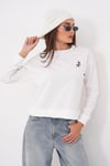 Kadın Ceylan Nakışlı İki İplik Sweatshirt 265112 -