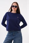 Kadın Ceylan Nakışlı İki İplik Sweatshirt 265112 -
