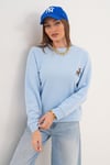 Kadın Ceylan Nakışlı Selanik Örme Sweatshirt 255432 -