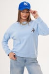 Kadın Ceylan Nakışlı Selanik Örme Sweatshirt 255432 -