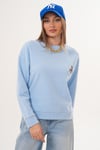 Kadın Ceylan Nakışlı Selanik Örme Sweatshirt 255432 -