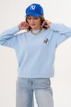 Kadın Ceylan Nakışlı Selanik Örme Sweatshirt 255432 -