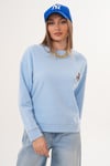 Kadın Ceylan Nakışlı Selanik Örme Sweatshirt 255432 -