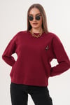 Kadın Ceylan Nakışlı Selanik Örme Sweatshirt 255432 -