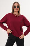 Kadın Ceylan Nakışlı Selanik Örme Sweatshirt 255432 -