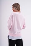Kadın Çift Görünüm Detaylı Bisiklet Yaka iki İplik Sweatshirt 245112 -