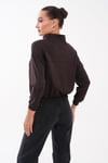 Kadın Dik Yaka Altı Lastik Detaylı Modal Sweatshirt 265194 -