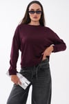 Kadın Fiyonk Nakışlı İki İplik Sweatshirt 255326 - 265044