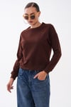 Kadın Fiyonk Nakışlı İki İplik Sweatshirt 255326 - 265044