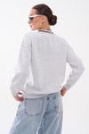 Kadın Fular Detaylı Oversize Sweatshirt 265128 -
