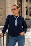 Kadın Fular Detaylı Oversize Sweatshirt 265128 -