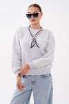 Kadın Fular Detaylı Oversize Sweatshirt 265128 -