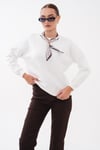 Kadın Fular Detaylı Oversize Sweatshirt 265128 -