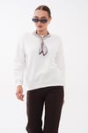Kadın Fular Detaylı Oversize Sweatshirt 265128 -