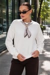 Kadın Fular Detaylı Oversize Sweatshirt 265128 -