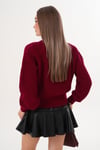 Kadın Gömlek Yaka Detaylı Selanik Örme Kazak 255153 - 265006