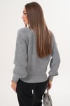 Kadın Gömlek Yaka Detaylı Selanik Örme Kazak 255153 - 265006